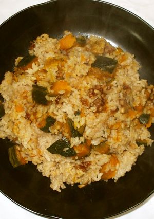 かぼちゃ炊き込みご飯♪簡単胃弱漢方薬膳-レシピのメイン写真