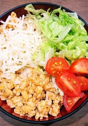 ヘルシータコライスキーマカレー風丼-レシピのメイン写真