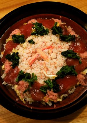 カニ缶で作る 激安ちらし寿司-レシピのメイン写真