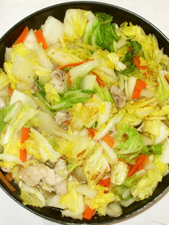 豚肉白菜炒め♪簡単清熱消食下痢漢方薬膳-レシピのメイン写真