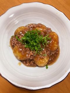 新じゃが揚げのそぼろあんかけ〜♪-レシピのメイン写真