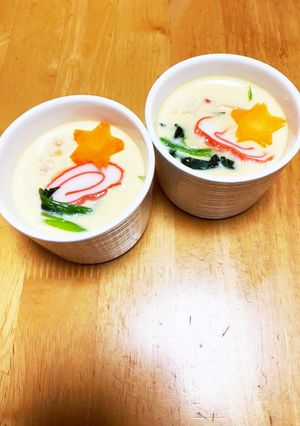 蟹缶で！旨みたっぷり茶碗蒸し♪-レシピのメイン写真