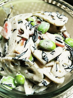 蓮根と枝豆とひじきのサラダ-レシピのメイン写真