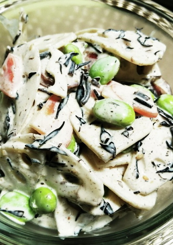 蓮根と枝豆とひじきのサラダ-レシピのメイン写真