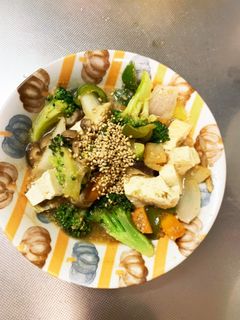 レンジ肉無し豆腐香味醤油炒味が野菜炒め-レシピのメイン写真