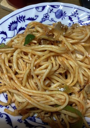 うどんでナポリタン-レシピのメイン写真