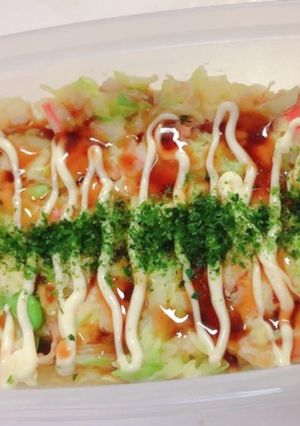 お好み焼き。タッパーで簡単ヘルシー-レシピのメイン写真