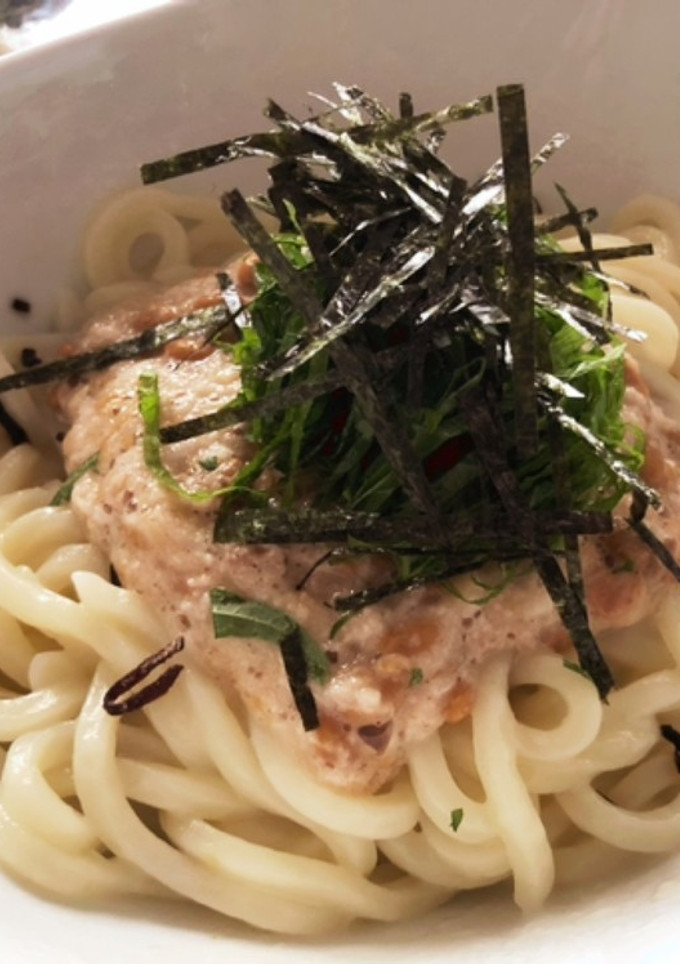 簡単☆汁なし納豆とろろうどん-レシピのメイン写真