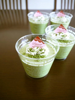 【レシピ動画】ふわふわ♡抹茶のババロア♪-レシピのメイン写真