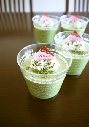【レシピ動画】ふわふわ♡抹茶のババロア♪-レシピのメイン写真