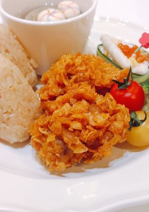 ｺｰﾝﾌﾚｰｸでクリスピーチキン-レシピのメイン写真