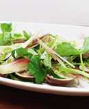 ハマグリの酒蒸し香味野菜のせ