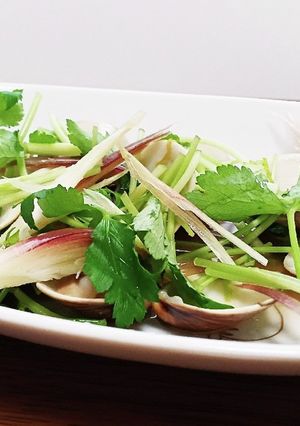 ハマグリの酒蒸し香味野菜のせ-レシピのメイン写真