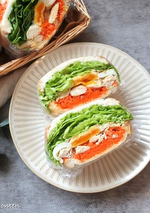 野菜たっぷり味噌チキンサンド-レシピのメイン写真