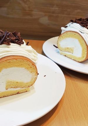 モンブラン風ロールケーキ-レシピのメイン写真