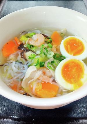 糖質オフ＊糸蒟蒻(白滝)でラーメン気分！-レシピのメイン写真
