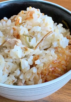 塩昆布とシーチキンの炊き込みごはん-レシピのメイン写真