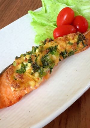 鮭の菜種焼き-レシピのメイン写真