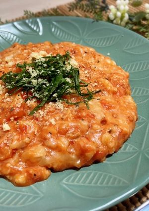 オートミールでトマトチーズリゾット-レシピのメイン写真