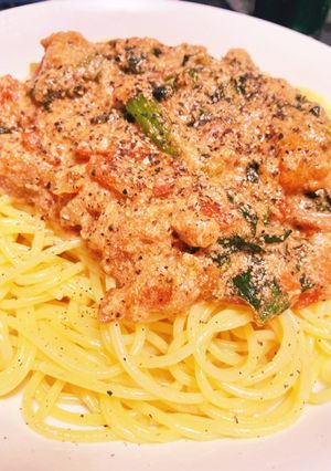 べーほうトマトクリームパスタ★-レシピのメイン写真