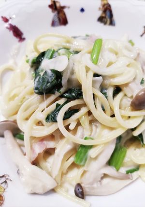 フライパン1つで☆クリームパスタ-レシピのメイン写真