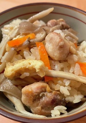 定番☆鶏と舞茸の炊き込みご飯-レシピのメイン写真