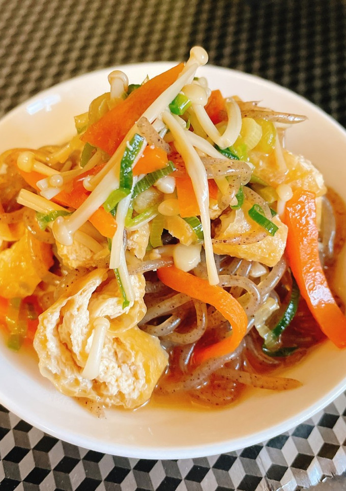 .こんにゃくと油揚げの炒め煮.-レシピのメイン写真