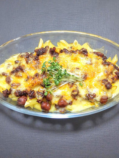 作り置きチリコンカンとペンネのチーズ焼き-レシピのメイン写真