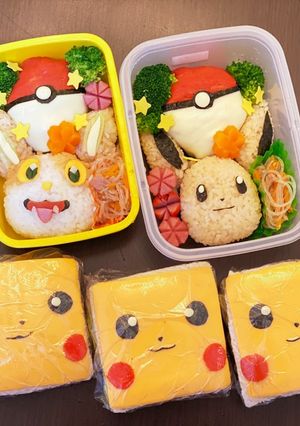 ワンパチ　イーブイ　ピカチュウ　ポケモン-レシピのメイン写真