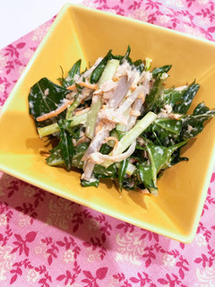 水菜とごぼうのゴマ味噌マヨサラダ♪-レシピのメイン写真