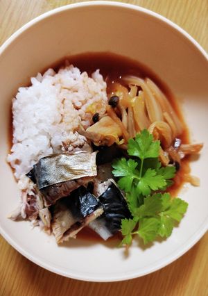 焼き鯖の和風☆トマト味噌スープカレー-レシピのメイン写真