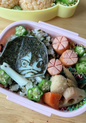 鬼滅の刃 キャラ弁(伊黒小芭内)-レシピのメイン写真