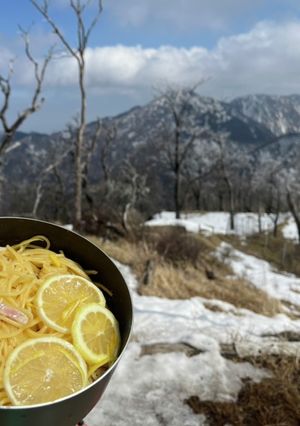 アウトドアスパイスでレモンオイルパスタ-レシピのメイン写真