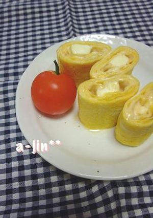 お弁当に✿辛子みそマヨとクリチの卵焼き-レシピのメイン写真