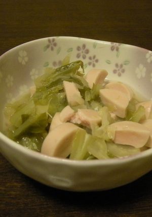 魚肉ソーセージとキャベツの煮物-レシピのメイン写真