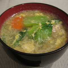 รูปของ エコ？水餃子の茹で汁で♬中華スープ♬