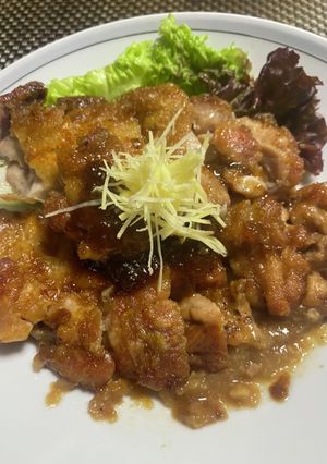 ウルトラマンドお勧め　鶏腿肉の　生姜焼き-レシピのメイン写真