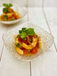 蒸しエビとトマトのセビチェ-レシピのメイン写真
