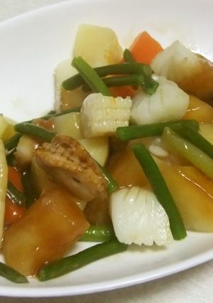 イカ帆立じゃが芋のバター醤油-レシピのメイン写真