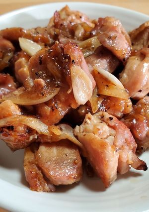 簡単！鳥肉ブラックペッパー＆ガーリック煮-レシピのメイン写真