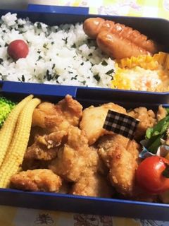 時短 お弁当盛り付け記録22 唐揚げ-レシピのメイン写真