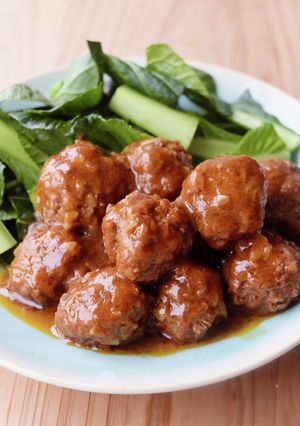 レンジで簡単♪コロコロハンバーグ(カレー-レシピのメイン写真