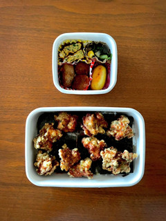 中学生野球弁当32|唐揚げたらこのり弁-レシピのメイン写真