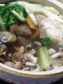 風邪回復、蛤のそうめん鍋-レシピのメイン写真