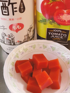 デザートになるトマトジュース寒天-レシピのメイン写真