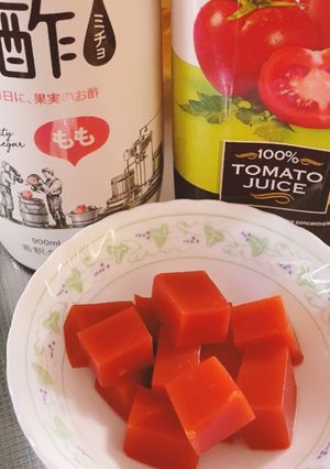 デザートになるトマトジュース寒天-レシピのメイン写真