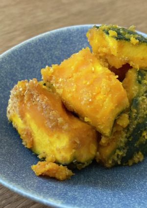 【レンジで簡単】かぼちゃの胡麻味噌あえ-レシピのメイン写真