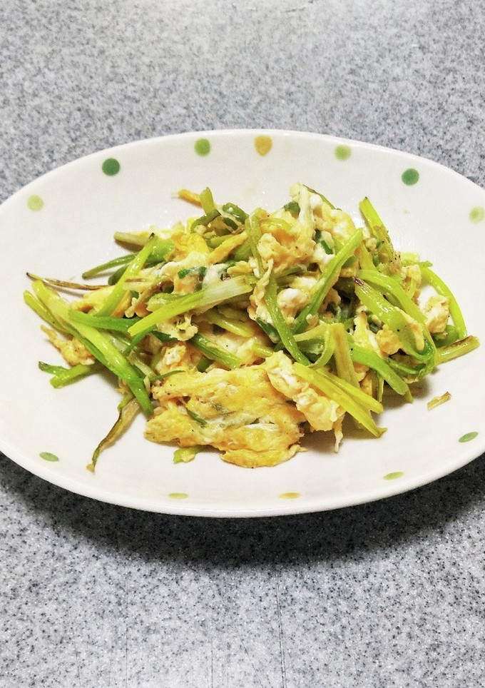 島らっきょうの茎の炒めもの-レシピのメイン写真