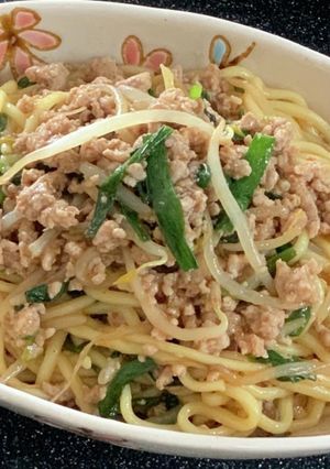中華麺で簡単　餡かけそぼろ-レシピのメイン写真