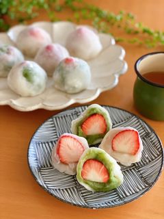 レンジで簡単♪いちご大福-レシピのメイン写真